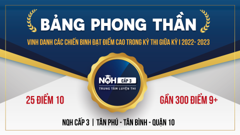 BẢNG PHONG THẦN NQH CẤP 3 | TÂN PHÚ - TÂN BÌNH - QUẬN 10