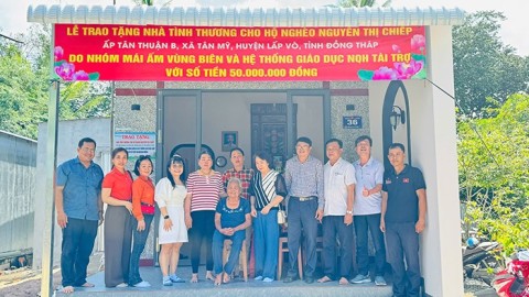 Niềm vui trong căn nhà mới của gia đình bà Nguyễn Thị Chiếp